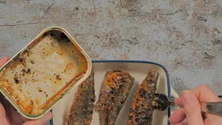 Grilled Sardines with Crushed Potatoes & Grain Mustard
