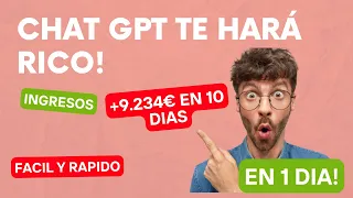 ✔️3 Formas De Ganar Dinero Con Chat GPT | en 3 MINUTOS ✔️