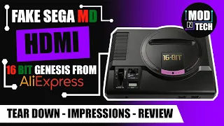 I BOUGHT A HDMI SEGA MEGADRRIVE! AliExpress Retro Game Console Tear Down And First Impressions