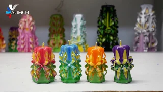 Carved candles from DIMSI (Four candles in 15 minutes)