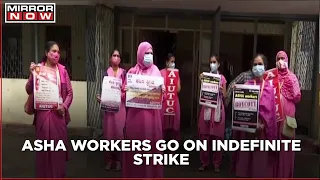 ASHA workers demand pay hike; 65,000 volunteers go on indefinite strike