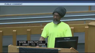 Solid Waste Management Worker Speaks at Sept. 5, 2023 Council Meeting