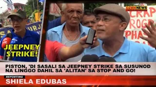 PISTON, 'DI SASALI SA JEEPNEY STRIKE SA SUSUNOD NA LINGGO DAHIL SA 'ALITAN' SA STOP AND GO!