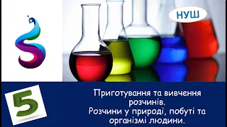 Приготування та вивчення розчинів.Розчини у природі, побуті та організмі людини.