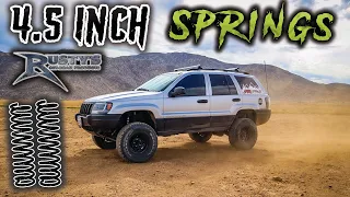 Installing Rustys 4.5 Inch Lift Springs on Jeep Grand Cherokee WJ | Najar Offroad
