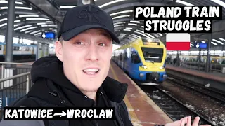 First Time on a POLISH TRAIN! Katowice to WROCLAW! (Poland Travel Vlog)