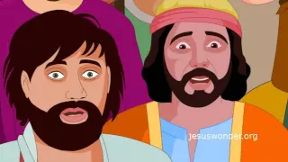 Bible stories for kids - Feeding 5000 ( Jesus Cartoon Animation in Hindi )