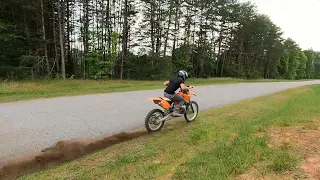 When you are bored, And you have a 2003 KTM 250sx......