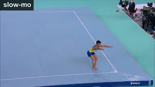 MAG 2022 COP Artistic gymnastics elements [D] Double salto fwd. F/X (slow-mo)