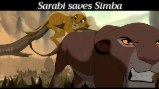 S a r a b i  saves  S i m b a  - [The lion king crossover]