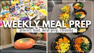 *NEW* GET IT ALL DONE WITH ME | GROCERY HAUL | HEALTHY MEAL PREP | CLEANING | WEEKLY PREP