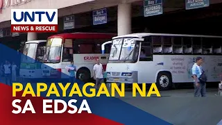 Provincial buses, papayagang dumaan sa EDSA pansamantala — MMDA