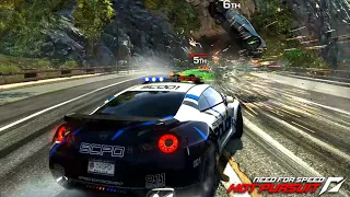 NFS Hot Pursuit - Final Cop Chase "End Of The Line" w/ NISSAN Skyline GTR SpecV R35