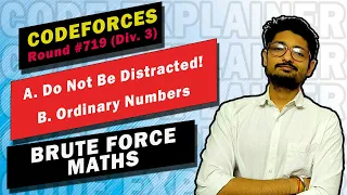 A. Do Not Be Distracted! | B. Ordinary Numbers | Codeforces Round #719 (Div. 3) | CODEFORCES