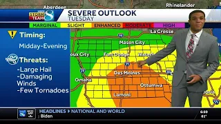 Iowa Weather: Near record warmth ahead of severe storm threat Tuesday