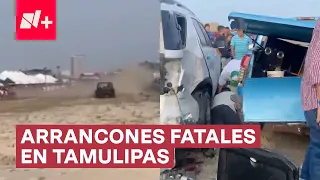 Arrancones de Camionetas 4x4 Acaba en Tragedia en Playa Miramar, Tamaulipas