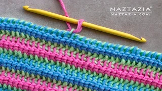 DOUBLE ENDED CROCHET - How to Use Double Ended Hook for Fast and Easy Tunisian Crochet by Naztazia