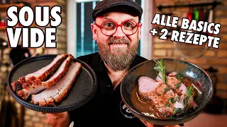 Sous-Vide Garen 💨 Die Grundlagen einfach erklärt + 2 Rezepte!