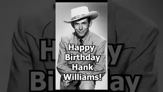 On this Day In 1923, HANK WILLIAMS... #shorts