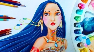 ❤ Disney princess Pocahontas ❤ drawing tutorial