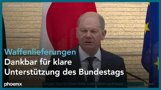 Olaf Scholz zu den deutschen Waffenlieferungen an die Ukraine am 28.04.22