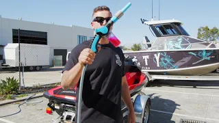 How to wash your Jetski with Salty Captains 2 in 1 foam gun!