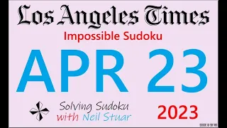 LA Times  Impossible Sudoku, April 23, 2023