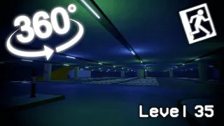 360º VR | EXPLORING THE BACKROOMS LEVEL 35 | An Empty Car Park (Found Footage)