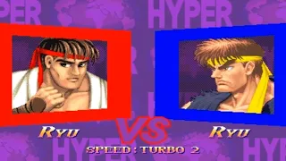 [TAS] WW Ryu VS ST Ryu (Hyper Street Fighter 2)