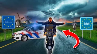 RIJDEN MET SCOOTER TOT BENZINE OP IS!!!