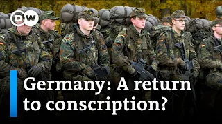 German defense minister explores Scandinavia models of conscription | DW News