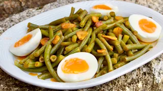 Grandma didn't waste any time cooking: GARLIC GREEN BEANS, in no time!