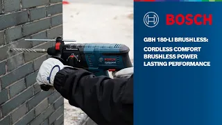 Bosch Professional: GBH 180-Li Brushless: Cordless Rotary Hammer