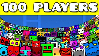 100 PLAYER HIDE & SEEK in GEOMETRY DASH!