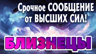 БЛИЗНЕЦЫ 🧚‍♂️🧚‍♂️🧚‍♂️СРОЧНОЕ СООБЩЕНИЕ от ВЫСШИХ СИЛ Таро Прогноз гадание онлайн