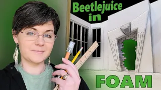 DIY Foamboard Dollhouse 👀 Building the Beetlejuice Living Room!