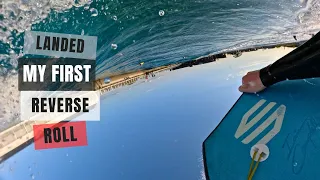 Landed My First Reverse Roll in The Wave Pool | RAW POV