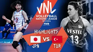 JPN vs. TUR - Highlights Week 4 | Women's VNL 2021