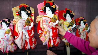 The process of making traditional Japanese dolls. The amazing workmanship of Japanese doll craftsmen