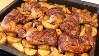 Delicious Chicken with baked potatoes Recipe