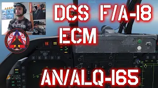 DCS F18 - JAMMER AN/ALQ-165 (ECM Electronic Countermeasures TUTORIAL)