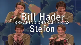 Bill Hader Breaking Character As Stefon SNL