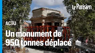 Un monument de 950 tonnes  déplacé à Toulouse pour construire le métro