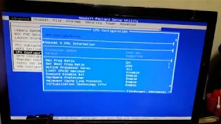 HP 3330 SFF unlock bios menu