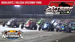 Xtreme Outlaw Sprint Car Series Volusia Speedway Park February 15, 2022 | HIGHLIGHTS