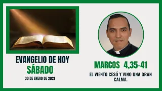 El EVANGELIO DE HOY. Sábado 30-Enero 2021. 😇📖⛪ Marcos 4,35-41 l Padre Víctor Ordoñez