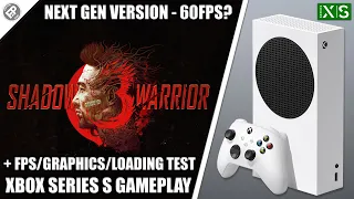 Shadow Warrior 3: Next Gen Update - Xbox Series S Gameplay + FPS Test