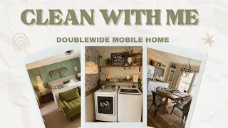 *NEW* DOUBLEWIDE MOBILE HOME CLEAN WITH ME | CLEANING MOTIVATION