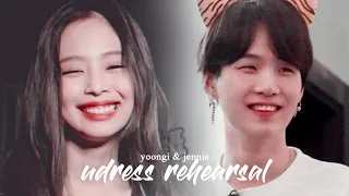 suga & jennie || undress rehearsal