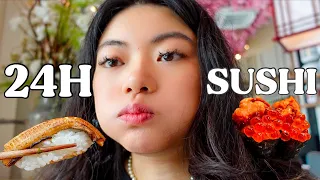 JE MANGE QUE DES SUSHI PENDANT 24H + le meilleur sushi à Paris ? 🍣